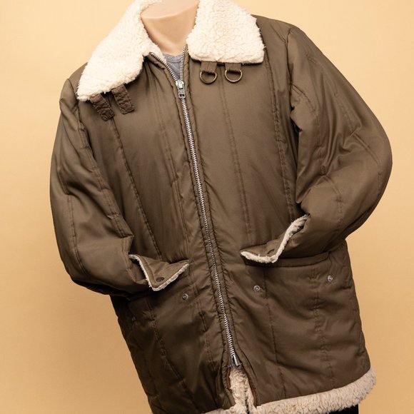 Vintage Sherpa Lined Winter Coat - Picture 2 of 3